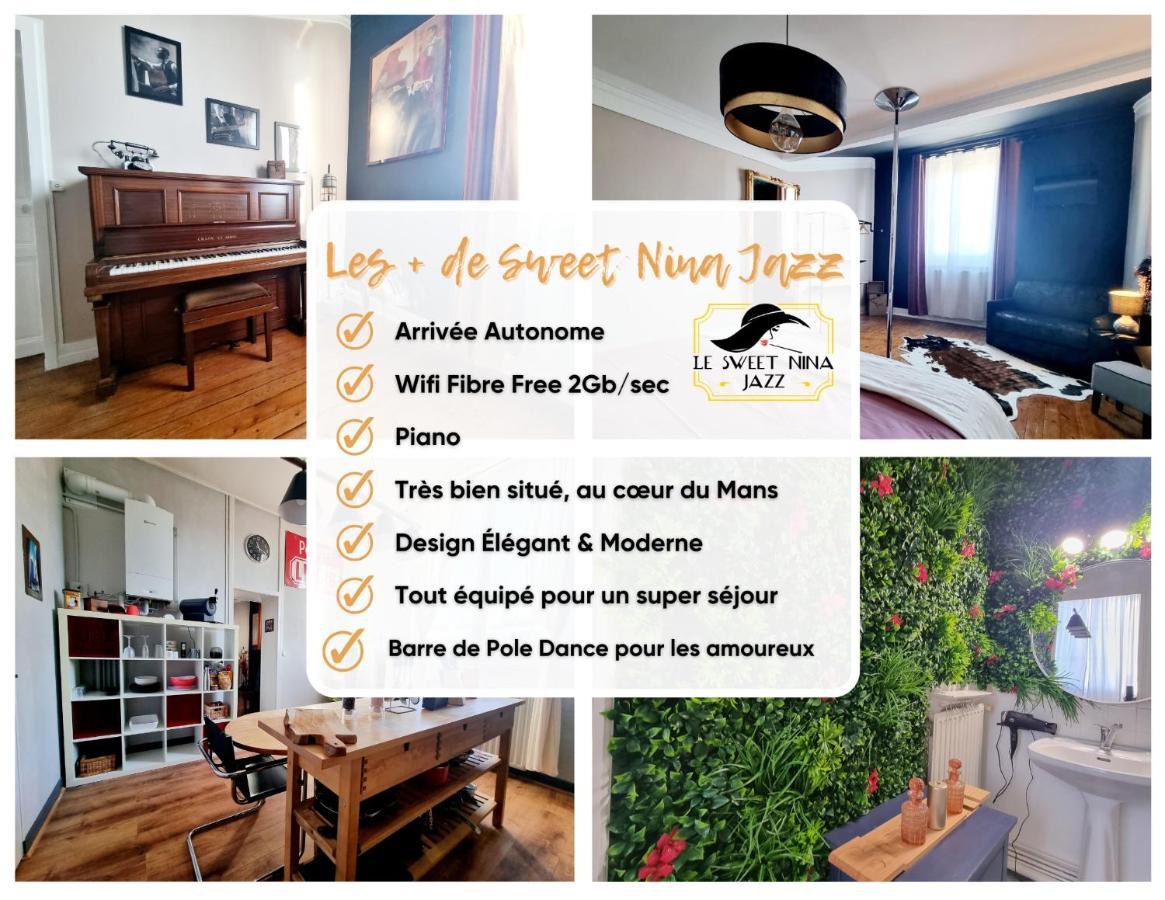 Sweet Nina Jazz Appartement Pour 5 Voyageurs, Situe A La Place De La Republique, Avec Parking Et Lit Queen Size Le Mans Zewnętrze zdjęcie